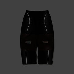 Patched Utility Super Wide Ventilation Pants Black / Dark Brown