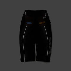 Patched Utility Super Wide Ventilation Pants Black / Dark Brown