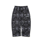 Artistic Super Wide Ventilation Pants Paisley Black
