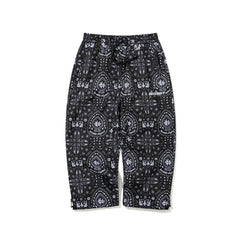 Artistic Super Wide Ventilation Pants Paisley Black
