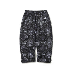 Artistic Super Wide Ventilation Pants Paisley Black