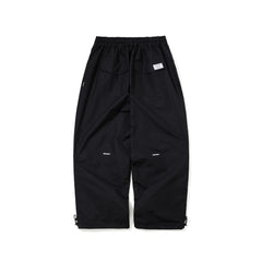 Vertical Print Super Wide Ventilation Pants Black