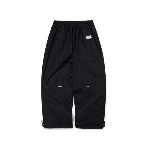 Vertical Print Super Wide Ventilation Pants Black