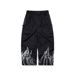 Flame Edge Super Wide Ventilation Pants Black