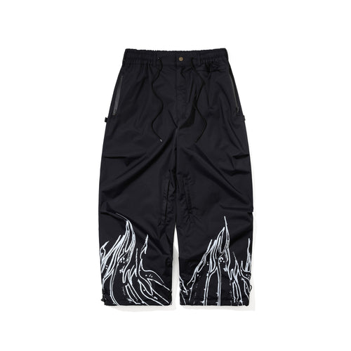Flame Edge Super Wide Ventilation Pants Black