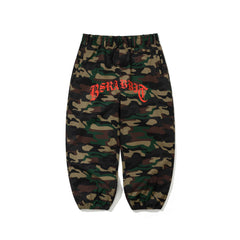 Always On Super Wide Jogger Pants Woodland Camo