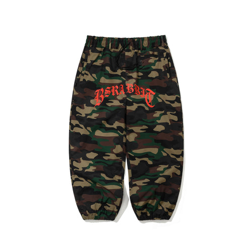 Always On Super Wide Jogger Pants Woodland Camo