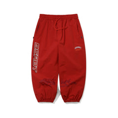 Light Active Super Wide Jogger Pants Red
