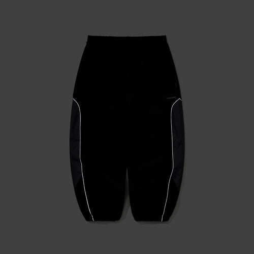 Light Weight Reflective Line Super Wide Jogger Pants Black
