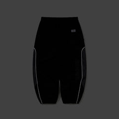Light Weight Reflective Line Super Wide Jogger Pants Black