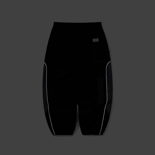 Light Weight Reflective Line Super Wide Jogger Pants Black