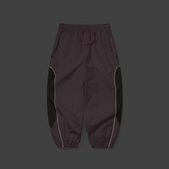 Light Weight Reflective Line Super Wide Jogger Pants Baby Pink