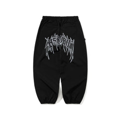 Death Logo 3L Super Wide Jogger Pants Black