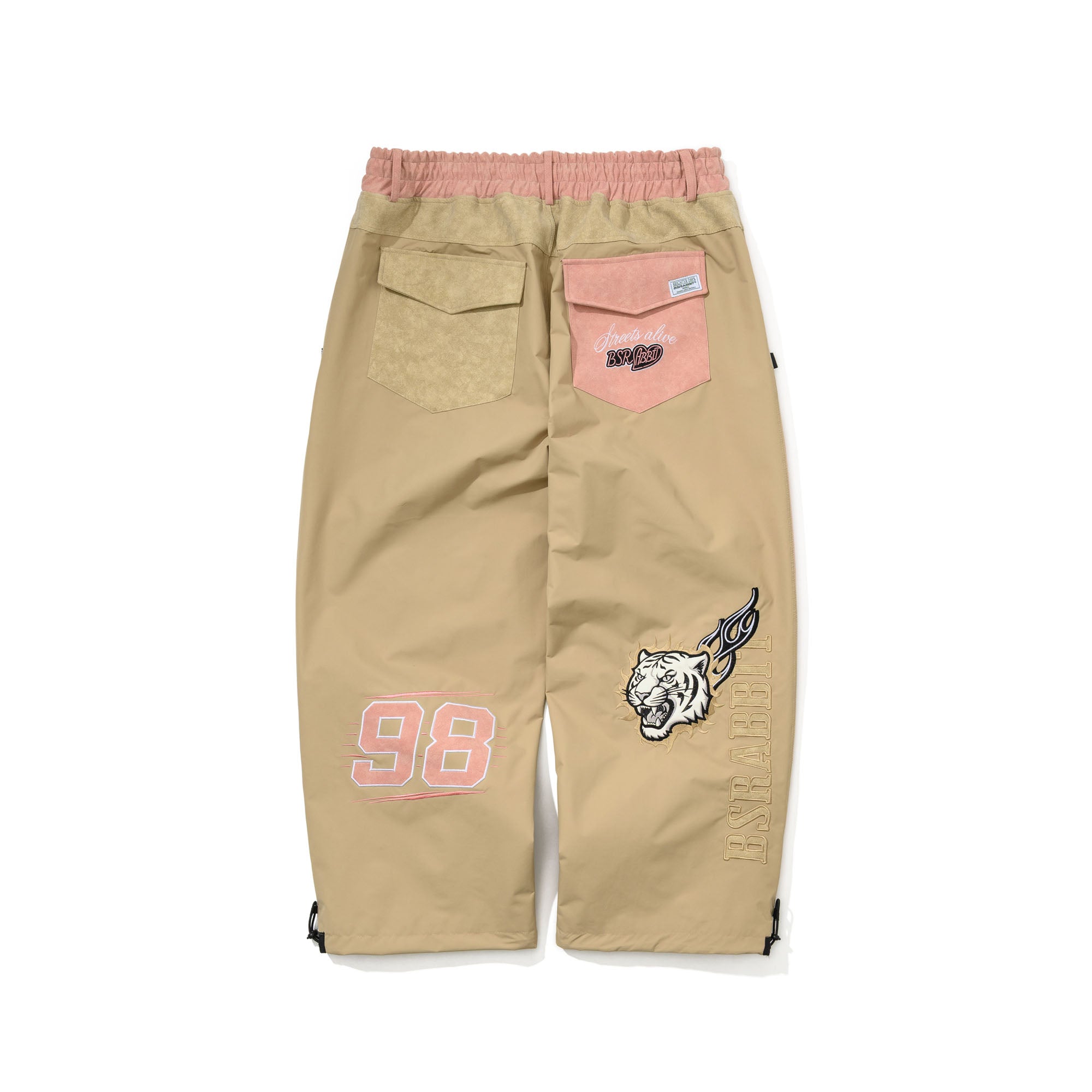スノーボード Bsrabbit Pink Flame 98 Racing Pants 2526FW BSRABBIT Bsrbt Pink Flame 98 Wide Ventilation Pants Pink Beige