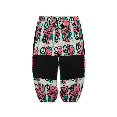 Peace Br Jacquard Wide Jogger Pants White