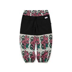 Peace Br Jacquard Wide Jogger Pants White