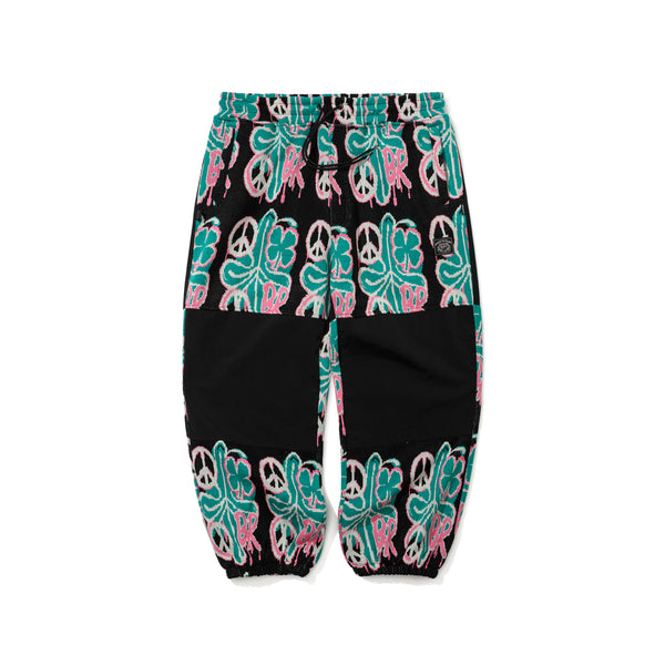 2526FW BSRABBIT Peace Br Jacquard Wide Jogger Pants Black