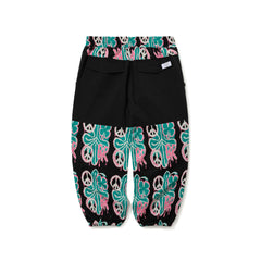 Peace Br Jacquard Wide Jogger Pants Black