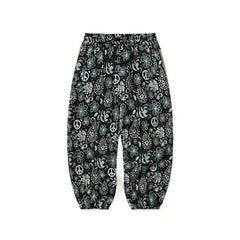 Peace Br Jacquard Wide Jogger Pants Khaki