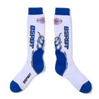 Bsrbt Flame Snowboard Socks White
