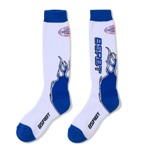 Bsrbt Flame Snowboard Socks White