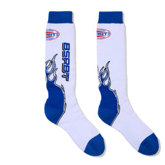 Bsrbt Flame Snowboard Socks White