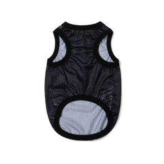 Graphic Mesh Pet Sleeveless Top Black