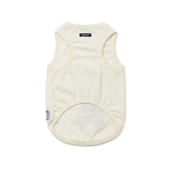 Dog Trio Pet Sleeveless Top Ivory