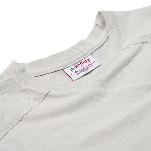 Laser Logo Washed Long Sleeve Ivory