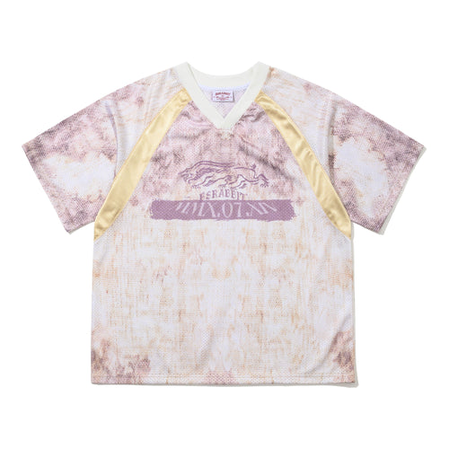 Color-Block Mesh SST Beige