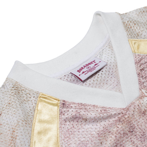 Color-Block Mesh SST Beige