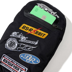 Variety Patch Zip Pocket Match Up Mittens Black