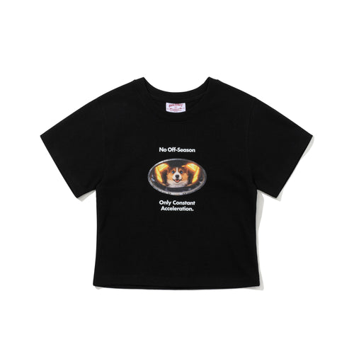 Only Constant Acceleration Women's Semi Crop SST Black