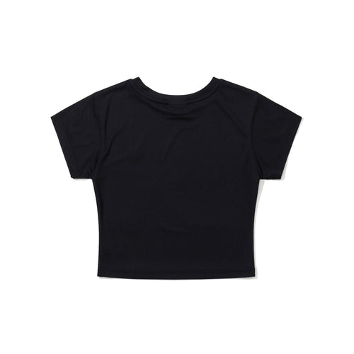 Trippy Rabbit Women's Short Crop SST Black