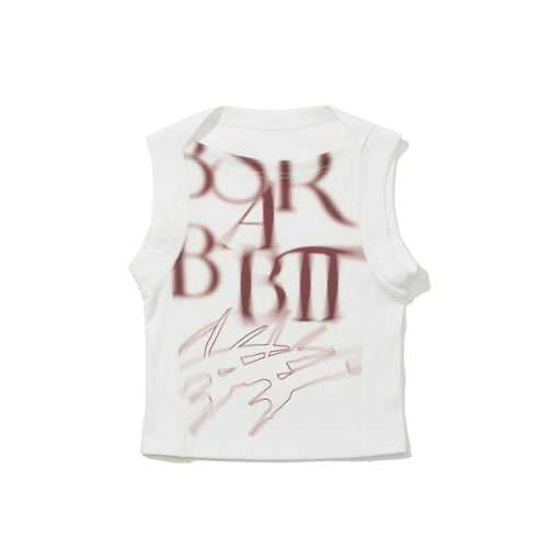 Women's Cropped Sleeveless White