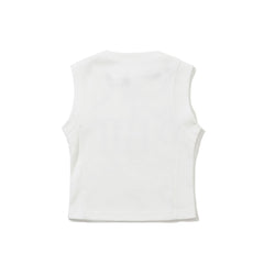 Women's Cropped Sleeveless White