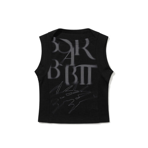 Women's Cropped Sleeveless Black